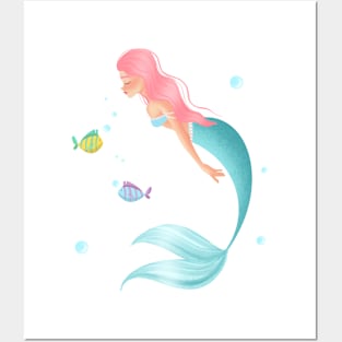 Mermaid Posters and Art